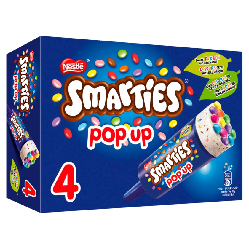 Nestlé Smarties Pop Up Eis 4x85ml